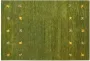 Beliani YULAFI Modern vloerkleed Groen 160 x 230 cm Wol - Thumbnail 1
