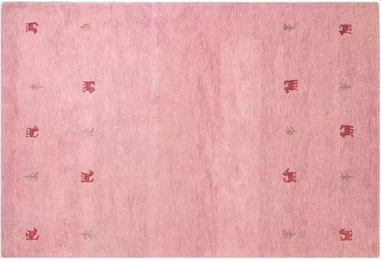 Beliani YULAFI Modern vloerkleed Roze 160 x 230 cm Wol