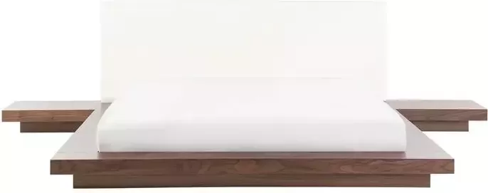 Beliani ZEN Futon tweepersoonsbed Lichte houtkleur 160 x 200 cm MDF - Foto 3