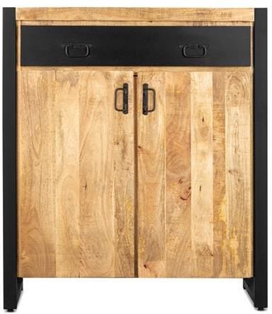 Benoa Hoog dressoir Commode Bruno mango en metaal 100 cm breed - Foto 3