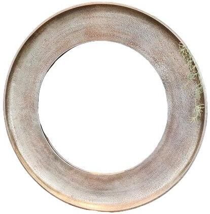 Benoa Tysons Small Brass Antique Round Mirror 62 cm