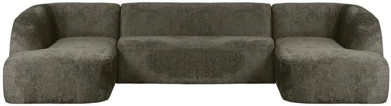 BePureHome Sloping U-Bank Velvet Frost