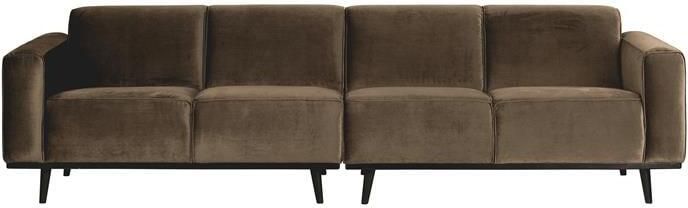 BePureHome Statement 4-zitsbank Fluweel Taupe