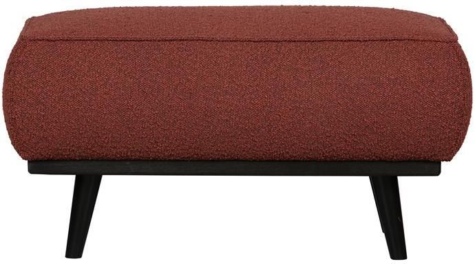 BePureHome Statement Hocker Bouclé Chestnut