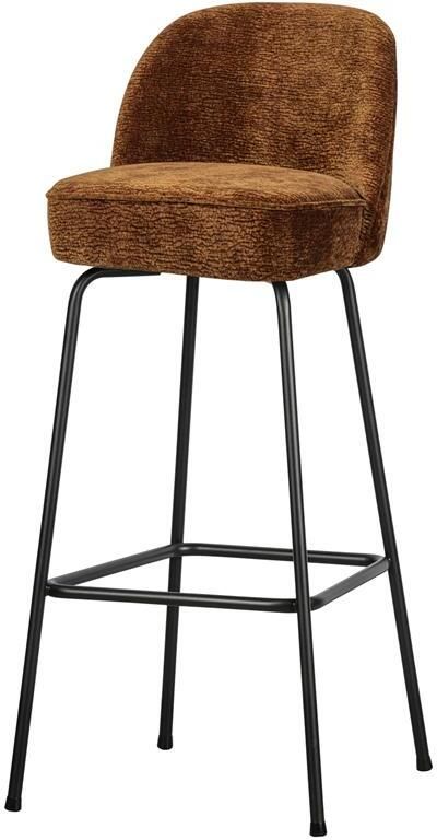 BePureHome Vogue Barkruk H 103 cm Polyester Mid Brown