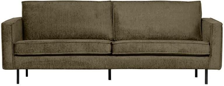 BePureHome WOOOD Bank 2 5-Zits Rodeo Structure Velvet Bonsai 85x190x86