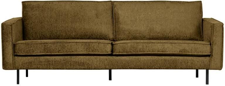 BePureHome WOOOD Bank 2 5-Zits Rodeo Structure Velvet Brass 85x190x86