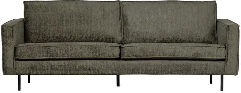 BePureHome WOOOD Bank 2 5-Zits Rodeo Structure Velvet Frost 85x190x86