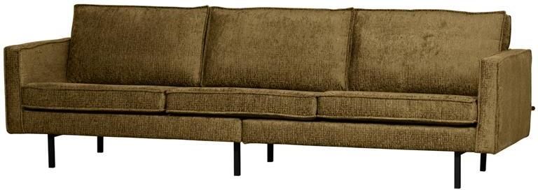 BePureHome WOOOD Bank 3-Zits Rodeo Structure Velvet Brass 85x277x86