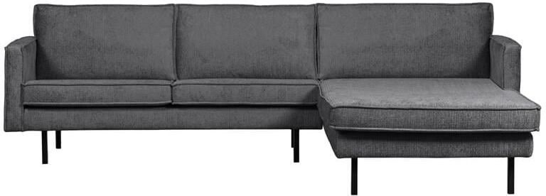 BePureHome WOOOD Chaise Longue Rechts Rodeo Velvet Mountain 85x300x155