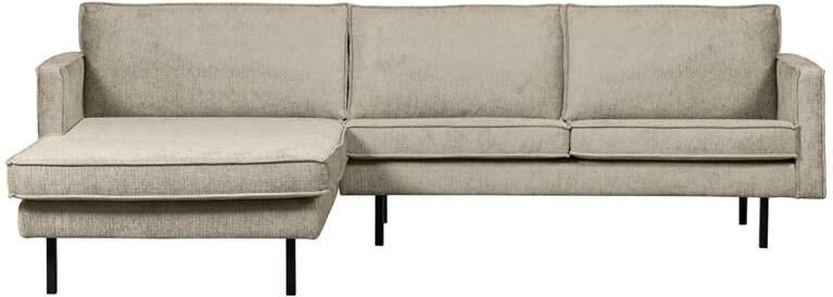 BePureHome WOOOD Chaise Longue Rechts Velvet Wheatfield 85x300x155