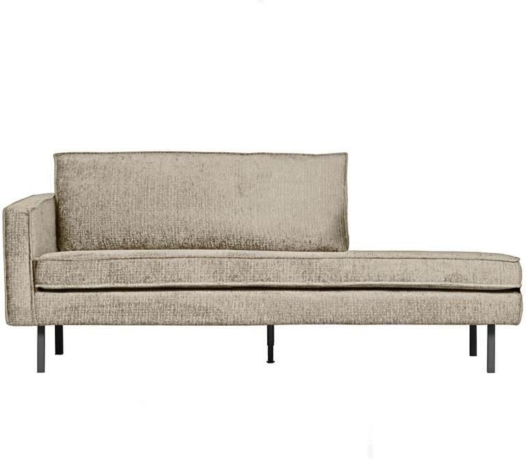BePureHome WOOOD Daybed Left Rodeo Velvet Wheatfield 85x203x86