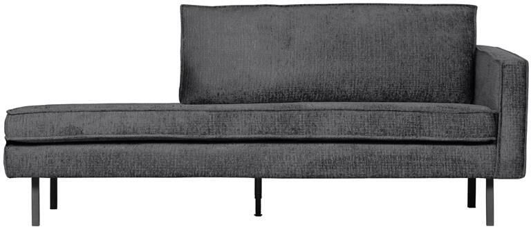 BePureHome WOOOD Daybed Right Rodeo Velvet Mountain 85x203x86