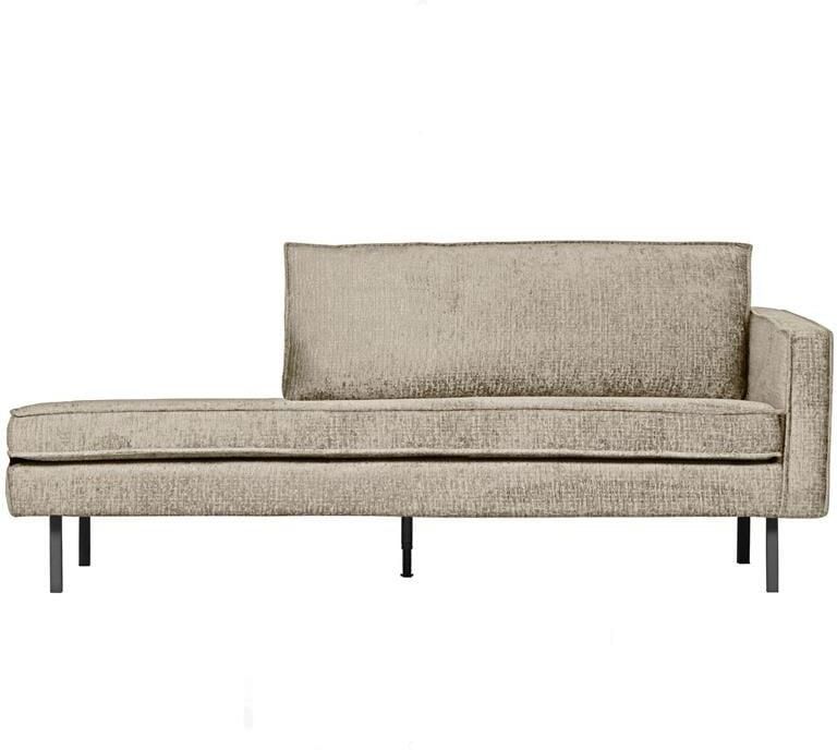 BePureHome WOOOD Daybed Right Rodeo Velvet Wheatfield 85x203x86