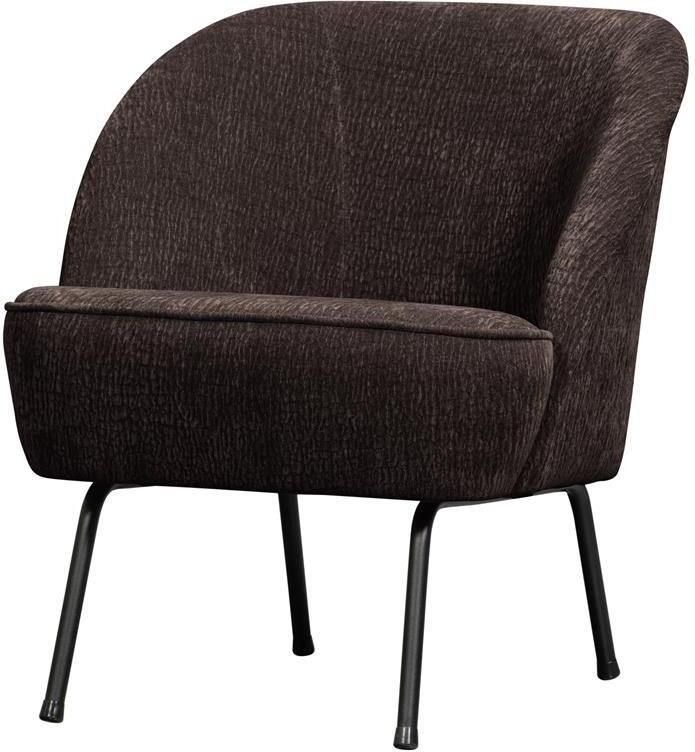 BePureHome WOOOD fauteuil 3D Vogue Chenille Donker Bruin