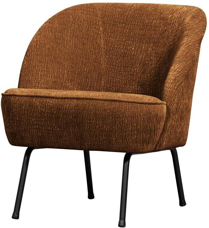 BePureHome WOOOD fauteuil 3D Vogue Chenille Midden Bruin