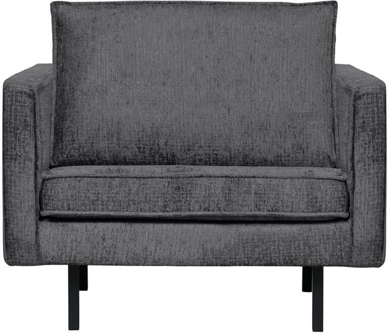 BePureHome WOOOD Fauteuil Rodeo Structure Velvet Mountain 85x105x86
