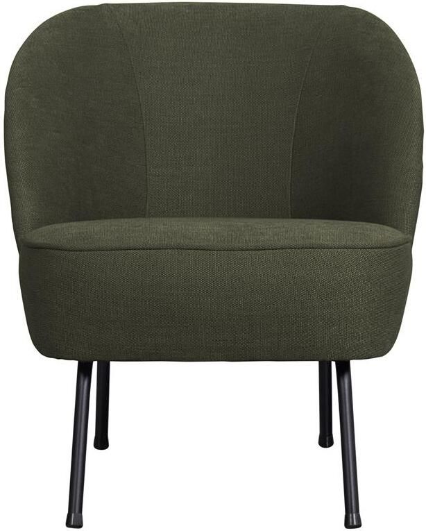 BePureHome WOOOD Fauteuil Vogue Geweven Stof Warm Groen 69x57x70