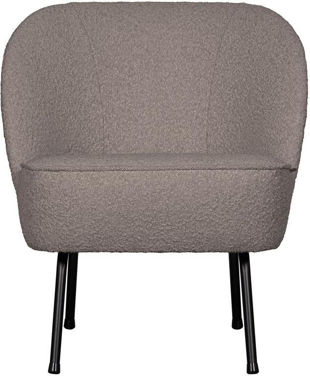 BePureHome WOOOD Fauteuil Vogue Velvet Naturel 69x57x70