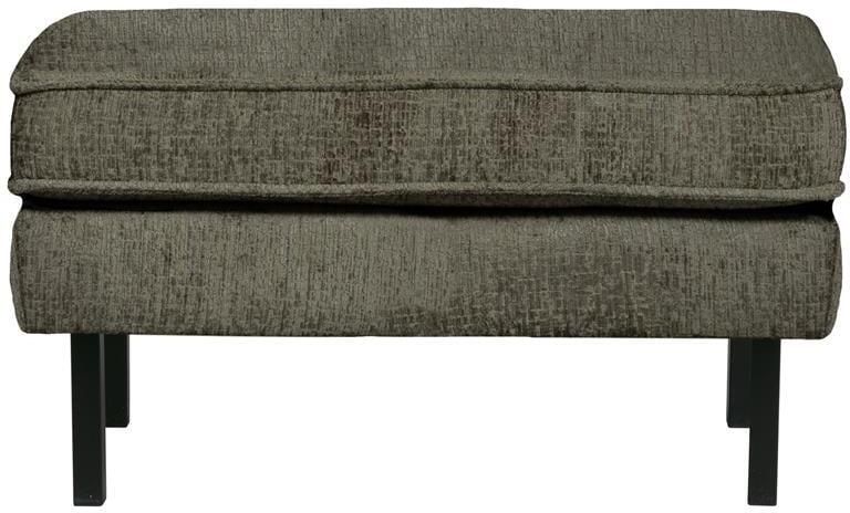 BePureHome WOOOD Hocker Op Poten Rodeo Structure Velvet Frost 45x84x54