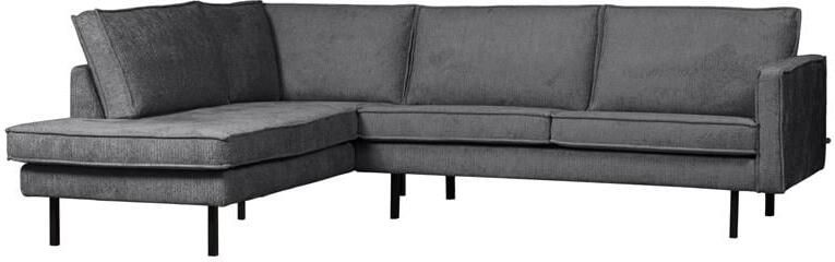 BePureHome WOOOD Hoekbank Links Rodeo Velvet Mountain 85x266x213