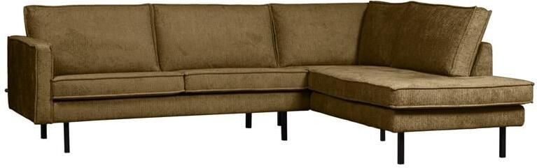 BePureHome WOOOD Hoekbank Rechts Rodeo Velvet Brass 85x266x213