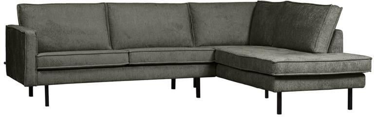 BePureHome WOOOD Hoekbank Rechts Rodeo Velvet Frost 85x266x213