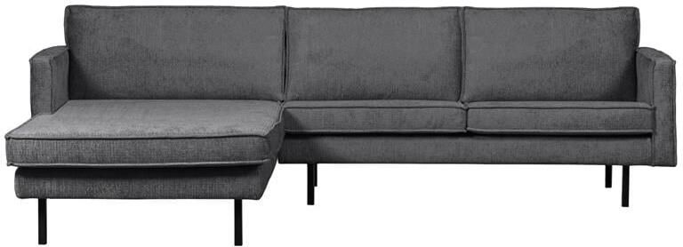 BePureHome WOOOD Rodeo Chaise Longue Links Velvet Mountain 85x300x155