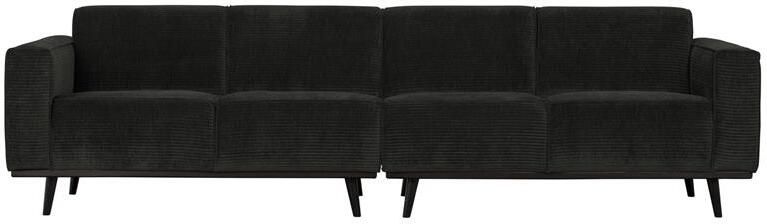 BePureHome WOOOD Statement 4-Zits Bank Rib Graphite 77x280x93