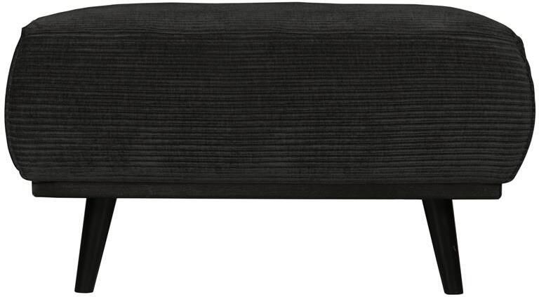 BePureHome WOOOD Statement Hocker Brede Platte Rib Graphite 40x80x55