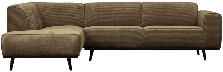 BePureHome WOOOD Statement Hoekbank Links Rib Rock 77x274x210