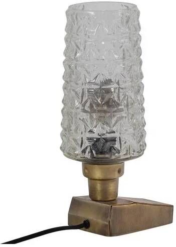 BePureHome Charge Tafellamp Metaal Glas Antique Brass 31x12x10 - Foto 2