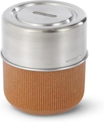 Black en Blum Black+Blum Glazen Lunchbox Pot 450ml Bruin