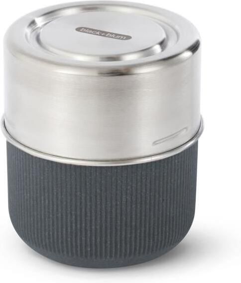 Black en Blum Black+Blum Glazen Lunchbox Pot 450ml Grijs