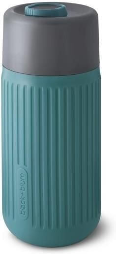 Black en Blum Black+Blum Glazen Reisbeker 340ml Blauw