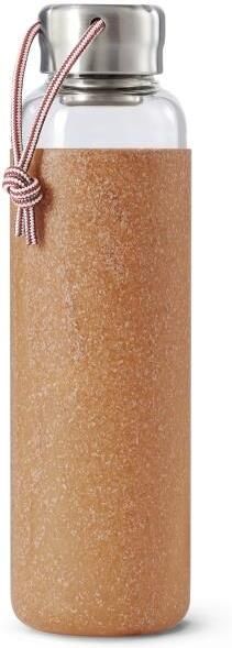 Black en Blum Black+Blum Glazen Waterfles 600ml Licht Bruin