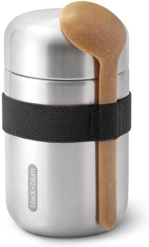 Black en Blum Black+Blum RVS Thermos Voedselcontainer 400ml Zwart