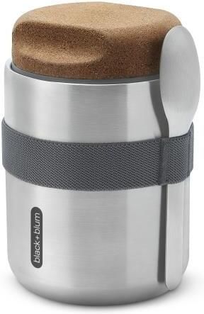 Black en Blum Black+Blum RVS Thermos Voedselcontainer 550ml Grijs