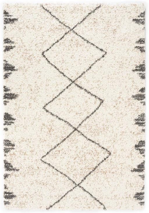 Boho&me Hoogpolig vloerkleed berber Artisan wit grijs 280x380 cm - Foto 2