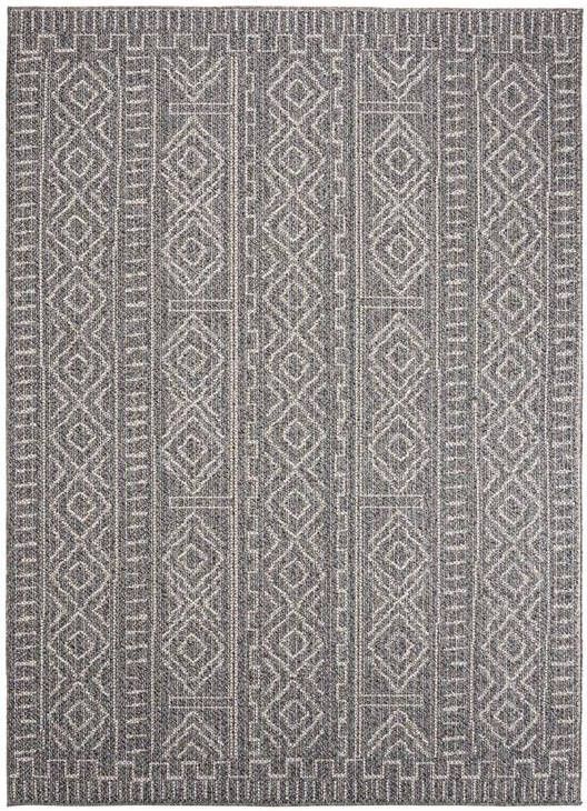 Boho&me Buitenkleed Aztec Dreams grijs 66x230 cm