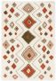 Boho&me Hoogpolig vloerkleed bohemian Artisan wit multi 160x230 cm - Thumbnail 1