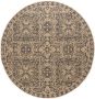 Boho&me Rond buitenkleed Sunny Oriental beige|zwart 100 cm rond - Thumbnail 1