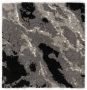 Boho&me Vierkant hoogpolig vloerkleed Marble Artisan grijs 100x100 cm - Thumbnail 1