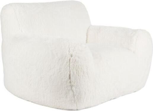 Bold Monkey Cuddle the Yeti Fauteuil| Loungestoel Pluche Wit - Foto 2