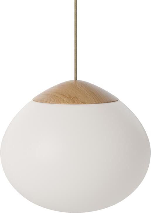 Bolia Acorn Hanglamp Ø 32 cm Opaalglas Eiken