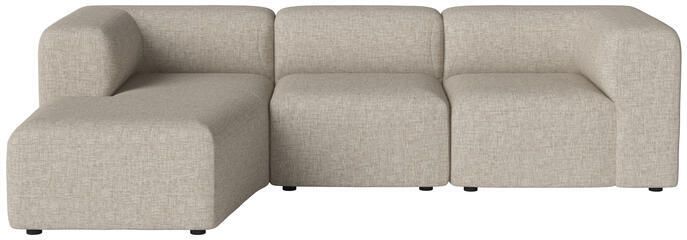 Bolia Angle 3-zitsbank met Chaise Longue Links Dark Beige
