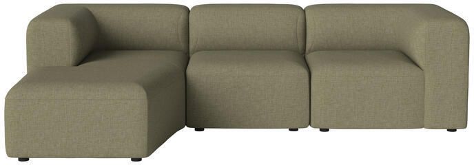 Bolia Angle 3-zitsbank met Chaise Longue Links Green