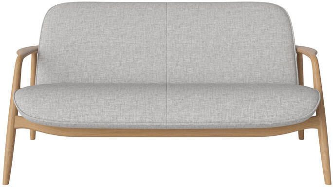 Bolia Bowie 2-zitsbank Eiken Lichtgrijs