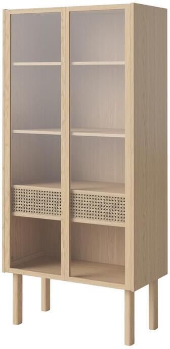 Bolia Cana Vitrinekast Hoog Witgepigmenteerd Geolied Eiken