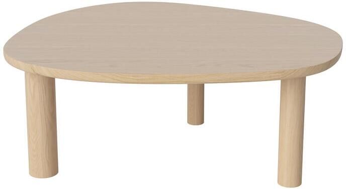 Bolia Latch Salontafel B 100 x D 80 cm Witgepigmenteerd Geolied Eiken